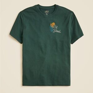 NWT J.Crew Vintage-wash cotton "Old-Fashioned" graphic T-shirt